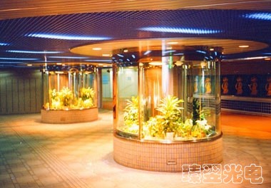 光纖照明，光導照明，地下街的植物裁培